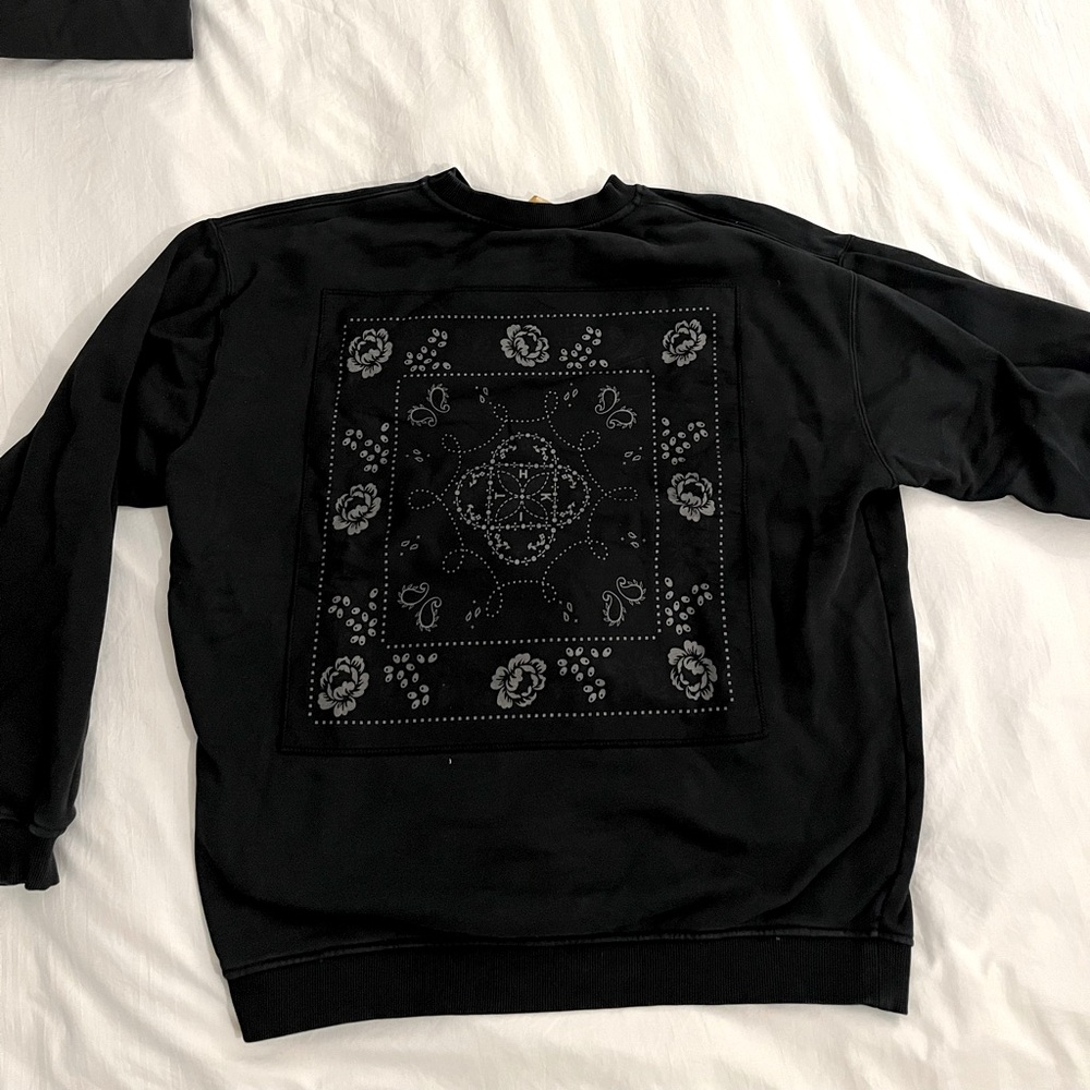 Kith Large Bandana Sweatshirt Black